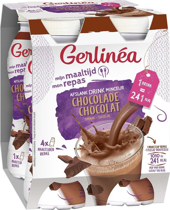 Foto van Gerlinéa drinkmaaltijd chocolade 4 pack