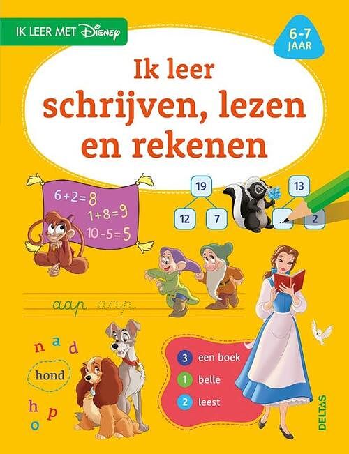 Foto van Disney ik leer schrijven, lezen en rekenen (5-6 j.) - paperback (9789044765441)