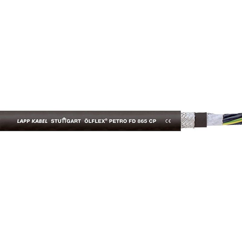 Foto van Lapp 23313-100 geleiderkettingkabel ölflex® petro fd 865 cp 4 g 0.75 mm² zwart 100 m