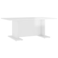 Foto van Infiori salontafel 103,5x60x40 cm spaanplaat hoogglans wit