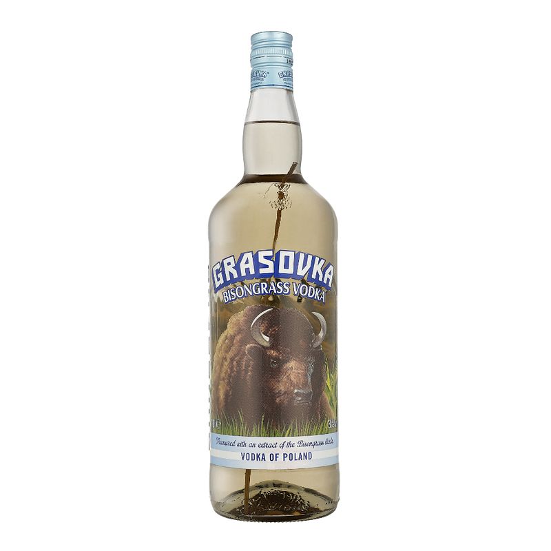 Foto van Grasovka bison brand vodka 1ltr wodka