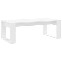 Foto van Vidaxl salontafel 102x50x35 cm bewerkt hout wit