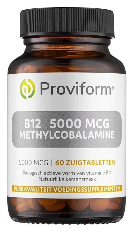 Foto van Proviform b12 5000mcg methylcobalamine zuigtabletten