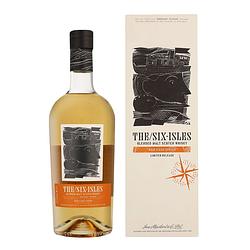 Foto van The six isles rum cask finish 70cl whisky + giftbox