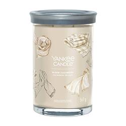 Foto van Yankee candle geurkaars large tumbler - met 2 lonten - warm cashmere - 15 cm / ø 10 cm