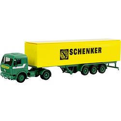 Foto van Herpa 310949 h0 vrachtwagen mercedes benz s trekker-opleggercombinatie schenker