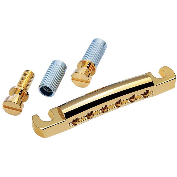 Foto van Gotoh ge101a featherweight stop tailpiece goud