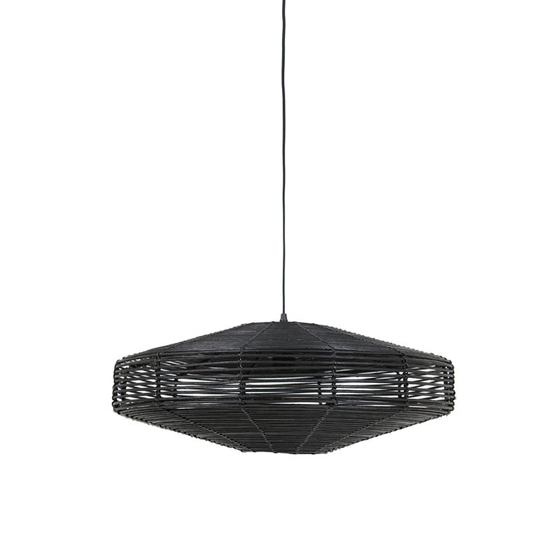 Foto van Light & living - hanglamp - 60x60x21 - zwart