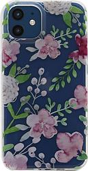 Foto van Bluebuilt mixed blossom soft case apple iphone 12 mini back cover transparant