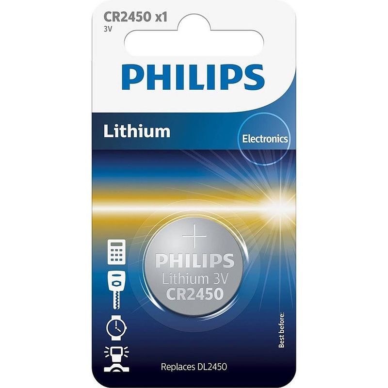 Foto van Philips lithium cr2450 - blister 1
