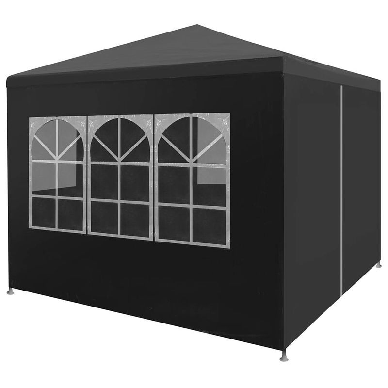 Foto van Vidaxl partytent 3x3 m antracietkleurig