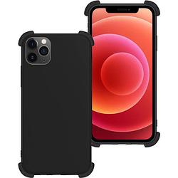 Foto van Basey iphone 11 pro max hoesje siliconen shock proof hoes case cover - zwart