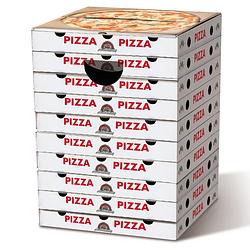 Foto van Kartonnen kruk - pizzadozen