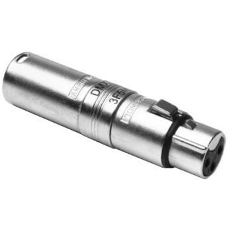 Foto van Amphenol amphenol xlr-adapter xlr-bus - xlr-stekker aantal polen: 3, 5 inhoud: 1 stuk(s)