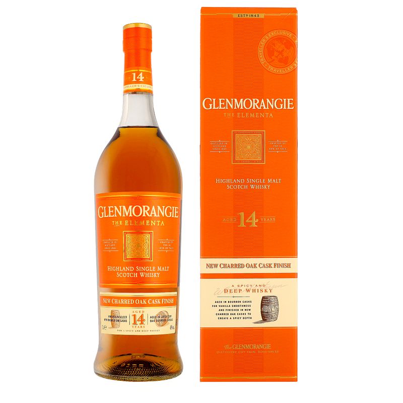 Foto van Glenmorangie 14 years elementa 1ltr whisky + giftbox