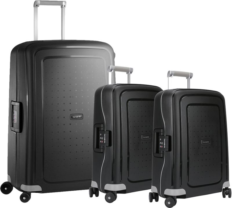 Foto van Samsonite s'cure spinner 55+75+55cm black kofferset