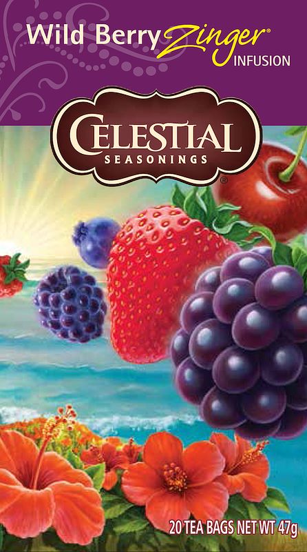 Foto van Celestial seasonings wild berry zinger