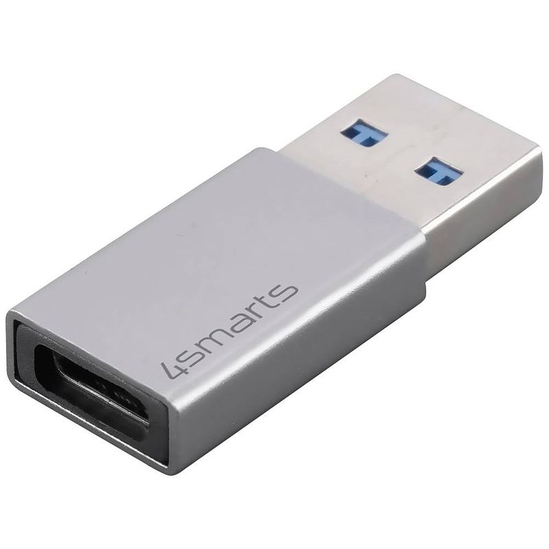 Foto van 4smarts usb 3.2 gen 1 (usb 3.0) adapter [1x usb 3.2 gen 1 stekker a (usb 3.0) - 1x usb-c bus]