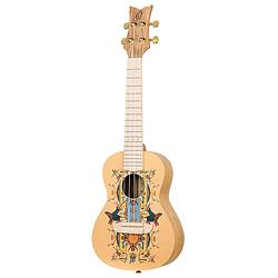 Foto van Ortega ruar-ey art series concert size ukulele egypt concert ukelele