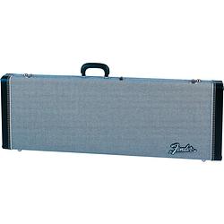 Foto van Fender g&g deluxe strat/tele hardshell black tweed black plush koffer voor stratocaster en telecaster