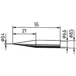 Foto van Ersa 842 ud soldeerpunt potloodvorm, verlengd grootte soldeerpunt 0.4 mm inhoud: 1 stuk(s)