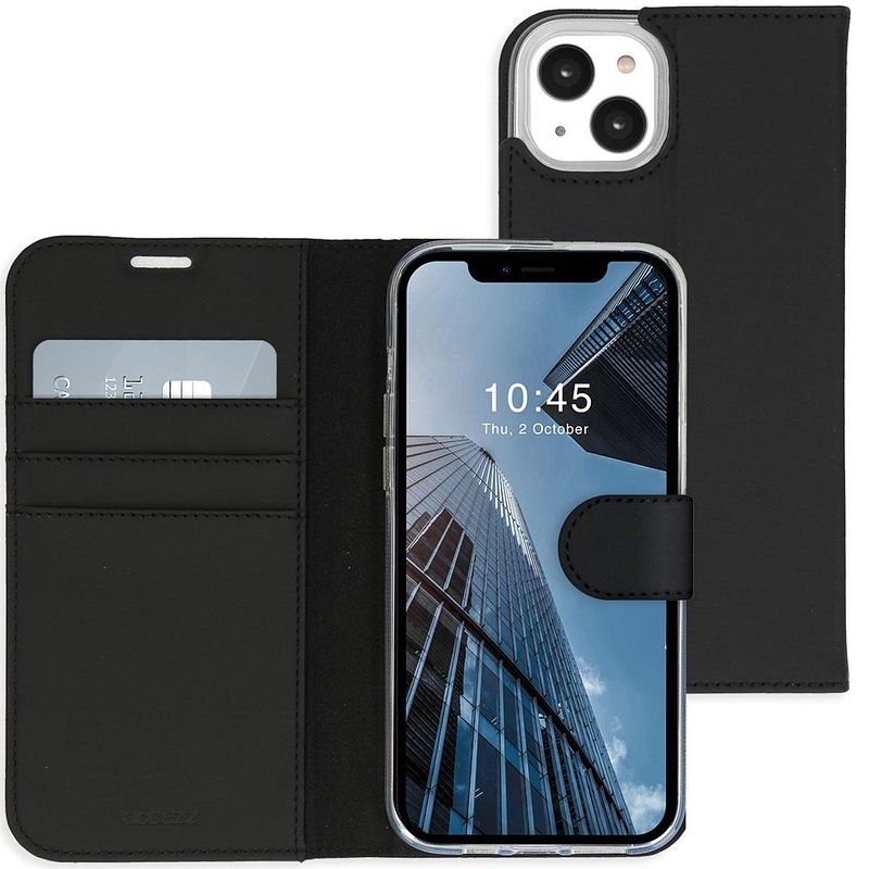 Foto van Accezz wallet case voor apple iphone 14 telefoonhoesje zwart