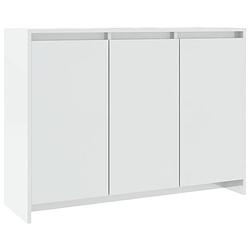 Foto van Vidaxl dressoir 102x33x75 cm spaanplaat hoogglans wit