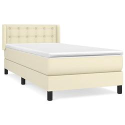 Foto van The living store boxspringbed the living store serene bed - 203 x 93 x 78/88 cm - duurzaam kunstleer - praktisch