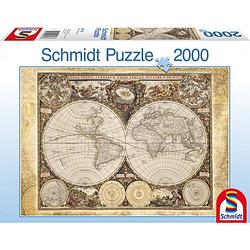 Foto van Schmidt puzzel historical map 2000 stukjes