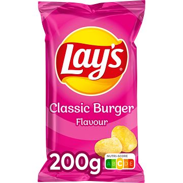 Foto van Lay's classic burger chips 200gr bij jumbo