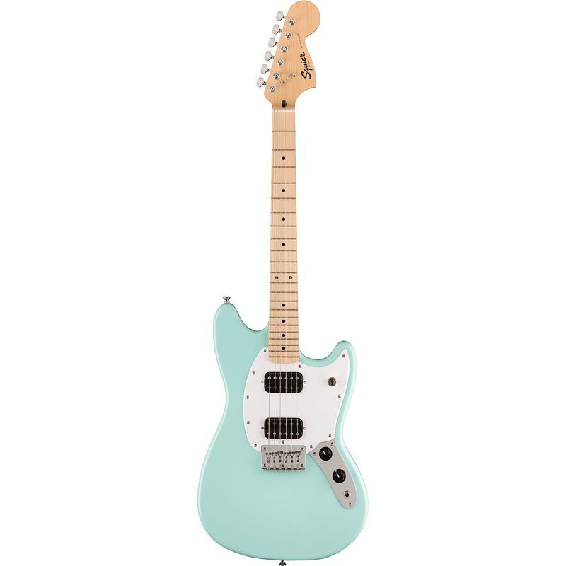 Foto van Squier fsr sonic mustang hh mn sonic blue elektrische gitaar