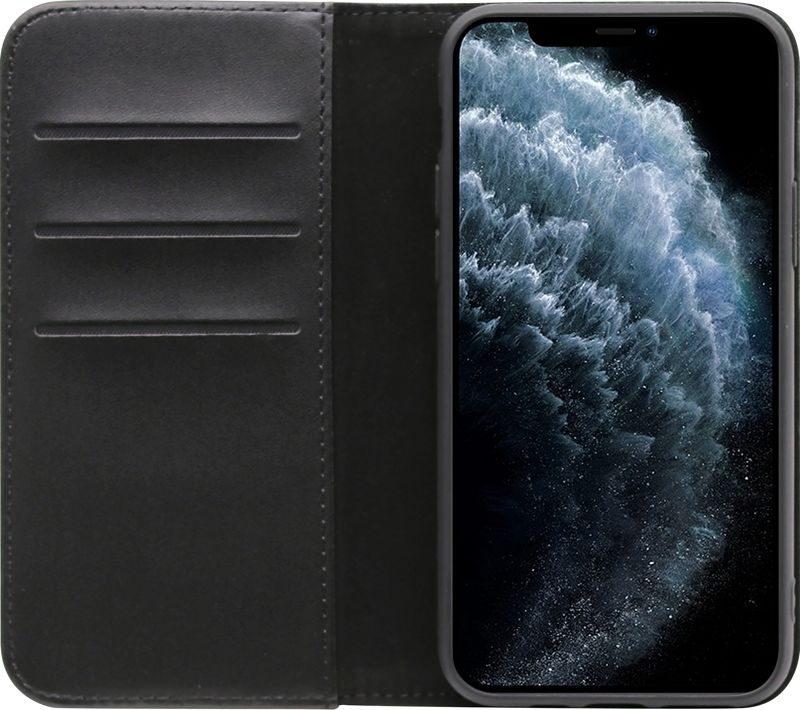 Foto van Bluebuilt apple iphone 11 pro max book case leer zwart