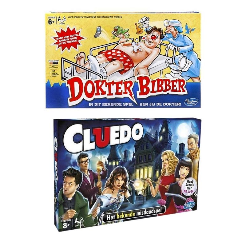 Foto van Spellenbundel - 2 stuks - dokter bibber & cluedo