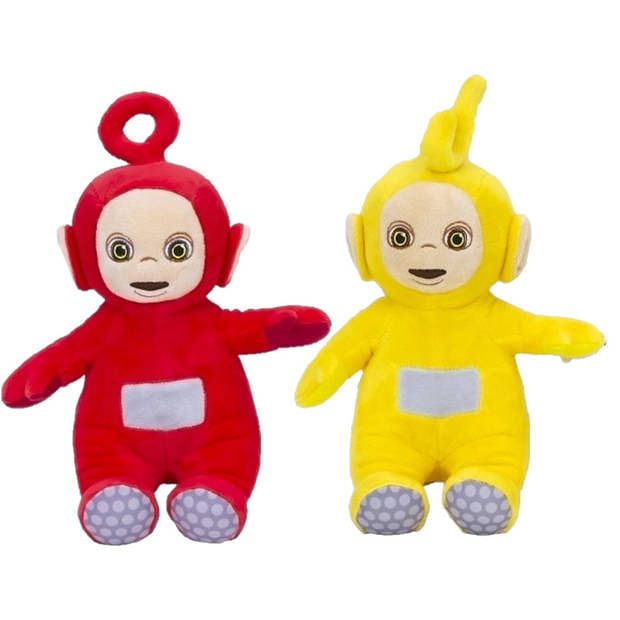 Foto van Pluche teletubbies speelgoed knuffel po en laa laa 25 cm - knuffelpop