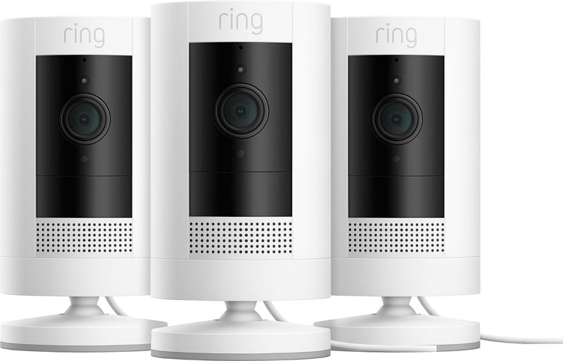 Foto van Ring stick up cam plug-in - wit 3-pack