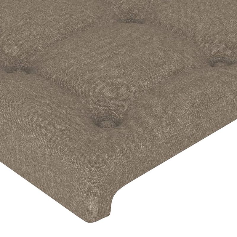 Foto van The living store bedframe - hoofdeinde - bedframes - 203 x 103 x 118/128 cm - taupe