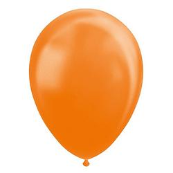 Foto van Wefiesta ballonnen parel 30 cm latex oranje 10 stuks