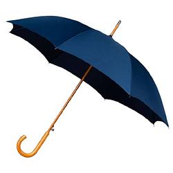 Foto van Falcone klassieke paraplu houten stok & haak - donkerblauw