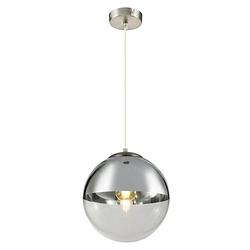 Foto van Moderne hanglamp varus - l:30cm - e27 - glas - grijs