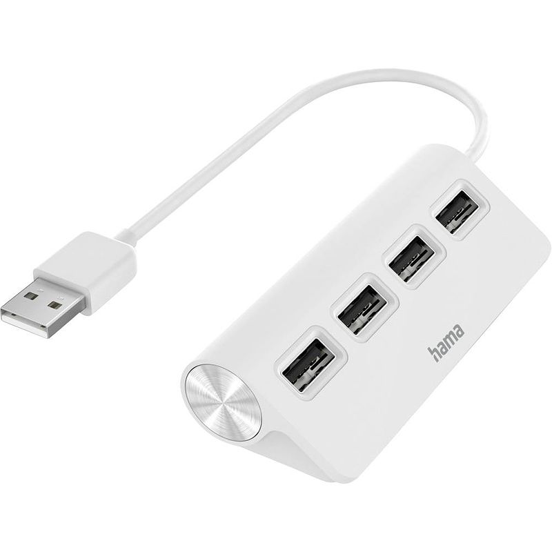 Foto van Hama 4 poorten usb 2.0-hub wit