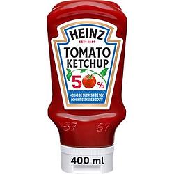 Foto van Verpakking heinz a 220800 ml, wijko a 120520 ml of tingly ted'ss a 260 ml | heinz tomaten ketchup 50% minder suikers & zout 400ml aanbieding bij jumbo