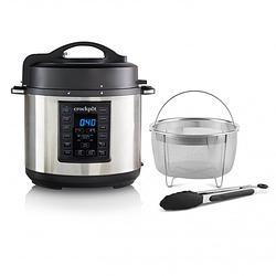 Foto van Crock pot express slowcooker cr089 5.6 liter + stoommand en tang