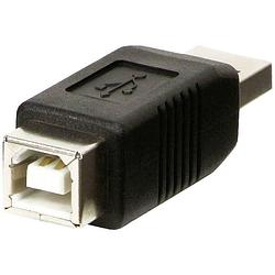 Foto van Lindy usb 2.0 adapter [1x usb-a 2.0 stekker - 1x usb 2.0 bus b] 71231