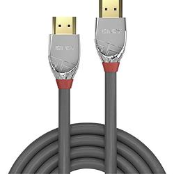 Foto van Lindy hdmi aansluitkabel hdmi-a stekker, hdmi-a stekker 3.00 m grijs 37873 hdmi-kabel