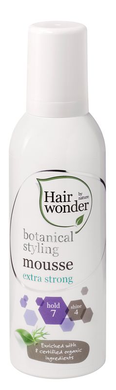 Foto van Hairwonder botanical styling extra strong mousse 200ml