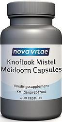 Foto van Nova vitae knoflook mistel meidoorn capsules