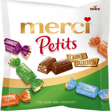 Foto van Merci chocolade petits crunch zak 125 gram bij jumbo