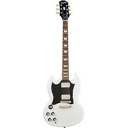 Foto van Epiphone sg standard alpine white lh linkshandige elektrische gitaar