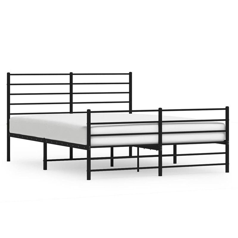 Foto van The living store klassiek metalen bedframe - 207 x 125 x 90 cm - robuuste constructie