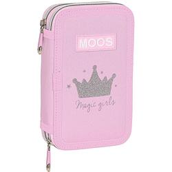 Foto van Moos gevuld etui magic girls - 28 stuks - 19,5 x 12,5 x 4 cm - polyester